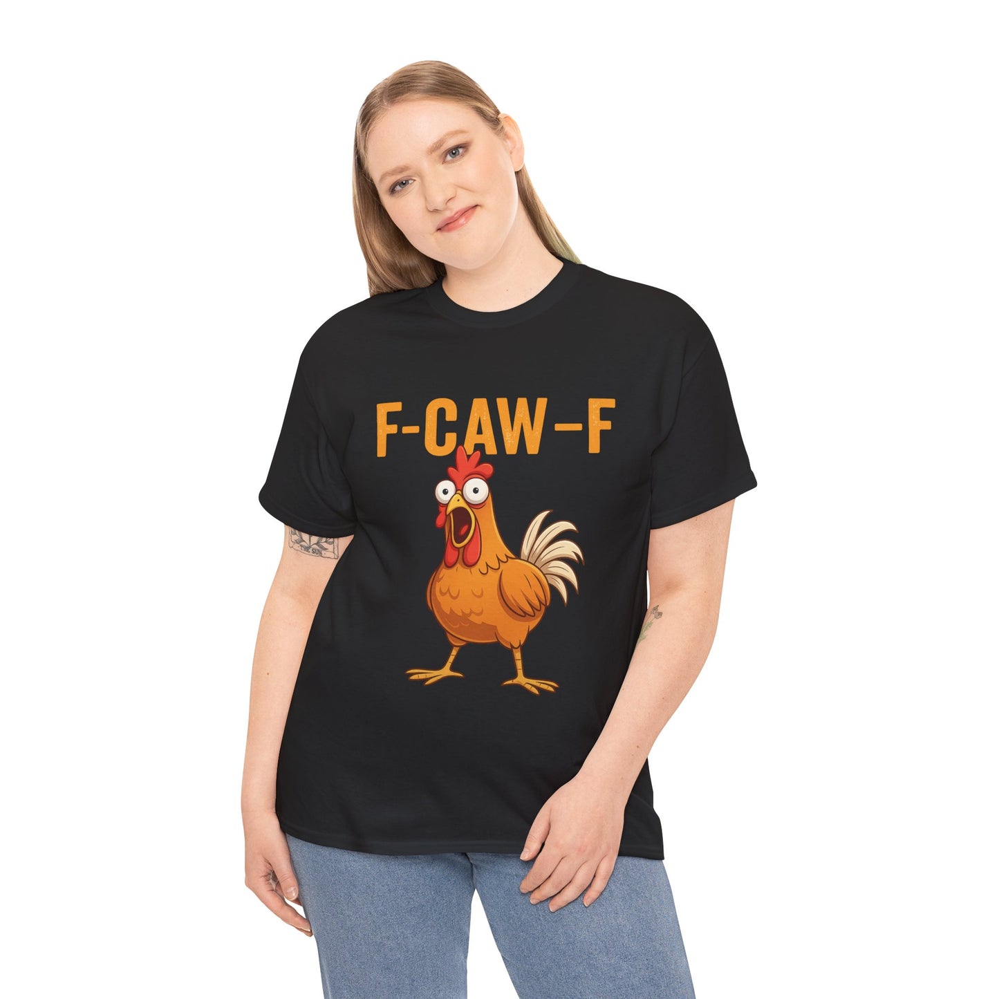 F-Caw-F Funny Chicken Tee, fuckoff