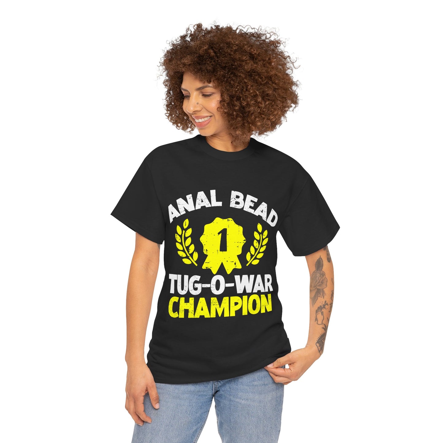 Funny Tug-O-War Champion Tee - Unisex Heavy Cotton, Humorous Shirt, Gift for Friends, Party Apparel, Weekend Casual Wear
