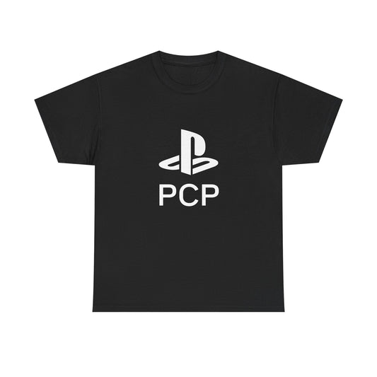 Unisex Heavy Cotton Tee - Retro PlayStation Inspired Design
