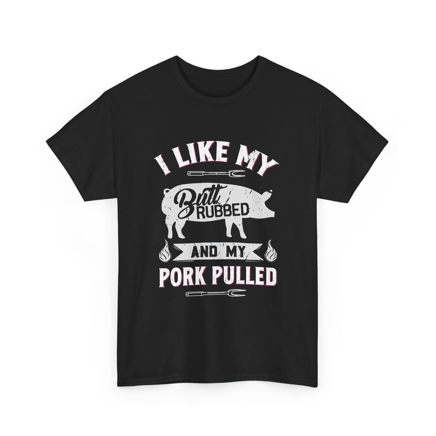 BBQ Lover's Cotton Tee - I Like My Butt Rubbed and My Pork Pulled, Gift for Grill Master, Funny BBQ Shirt, Unisex Cooking Apparel, [...]