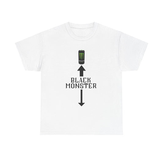 White/Black Monster  energy cotton Tee