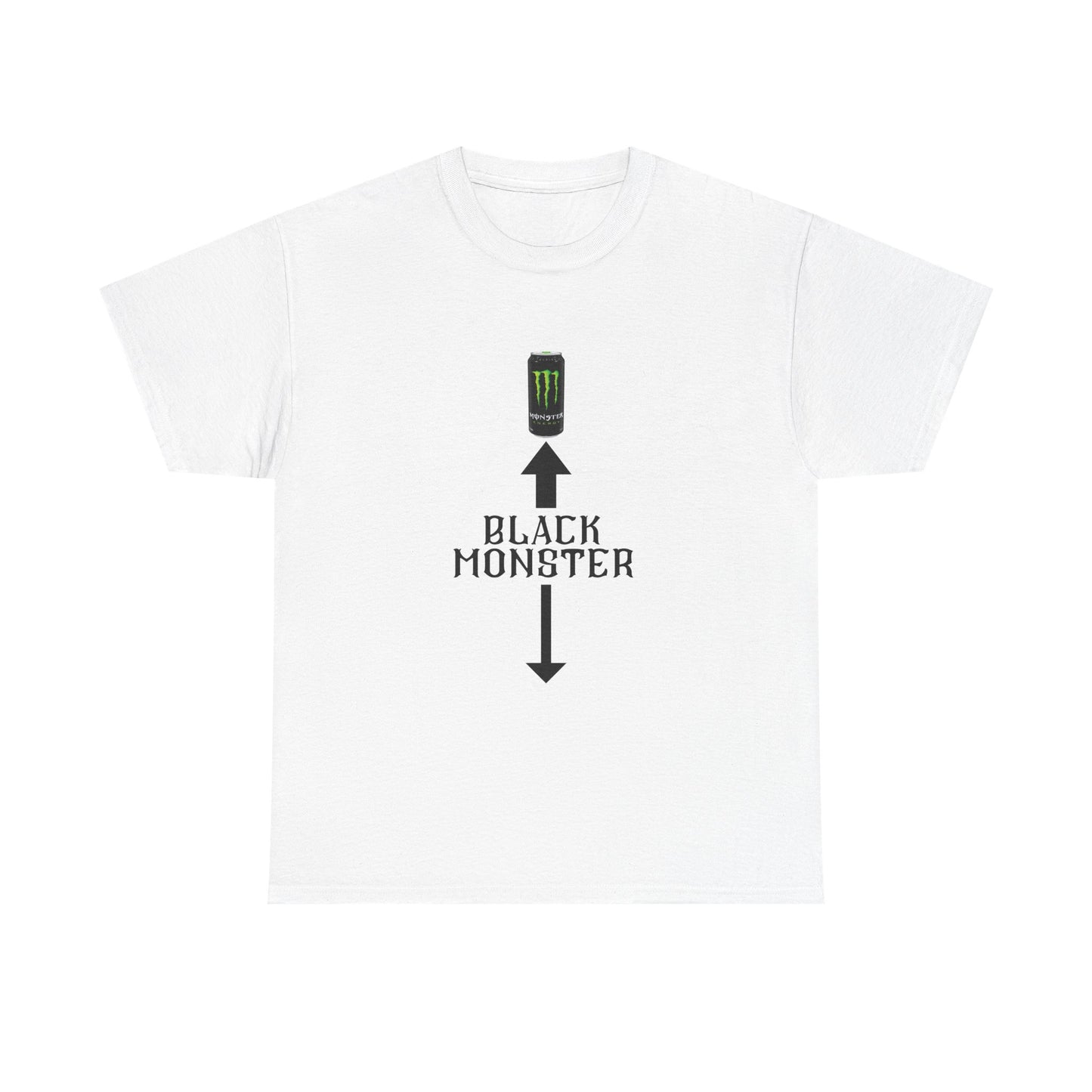 White/Black Monster  energy cotton Tee