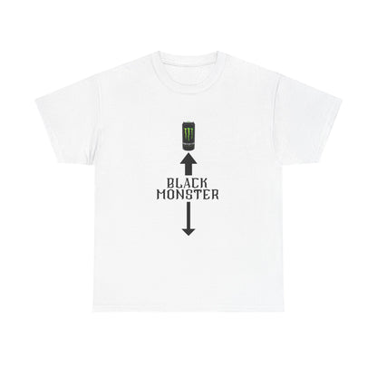 White/Black Monster  energy cotton Tee