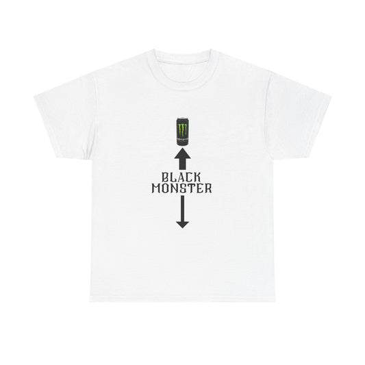 White/Black Monster  energy cotton Tee